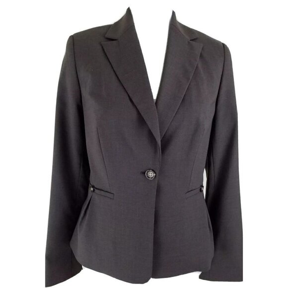 Banana Republic~Woman Size  2~Dusty Brown Wool Blend Career Blazer Jacket NWT. - Picture 4 of 9